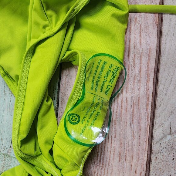 Michael Kors Size 14 Limeade One Piece Swimsuit NWT $118 MSRP - Picture 9 of 10